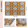 thumbnail image 4 of Decorative Pattern Design Placemats Set of 6 Coffee Mats, Non Slip Backing 18x12 Inch for Home and Restaurants, 4 of 9