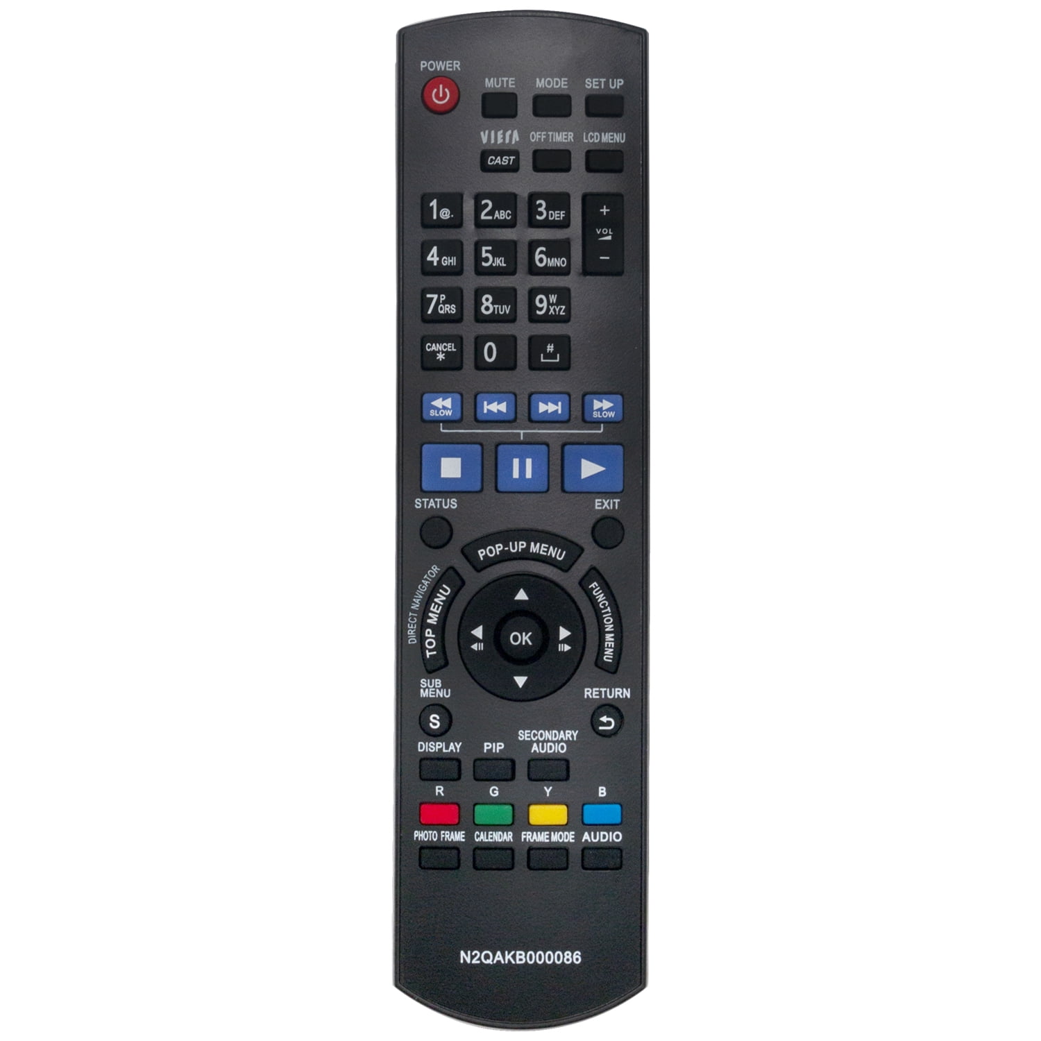 New N2QAKB000086 Replaced Remote Control fit for Panasonic Bluray Player Disc Player DMPB500