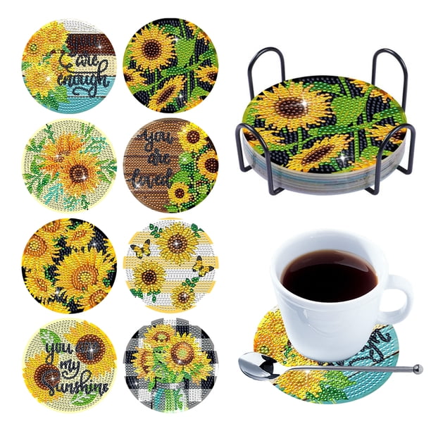 Kit Posavasos Con 6/8 Uds. Hombre Forma Especial Girasol