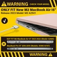 thumbnail image 3 of IBENZER Compatible with 2025 2024 2023 MacBook Air 15 inch case M4 A3241 M3 A3113 M2 A2941, Hard Shell Case & Keyboard Cover & Screen Protector & Type-C Adapter for Mac Air 15.3" , Sakura Pink, SKPK, 3 of 9