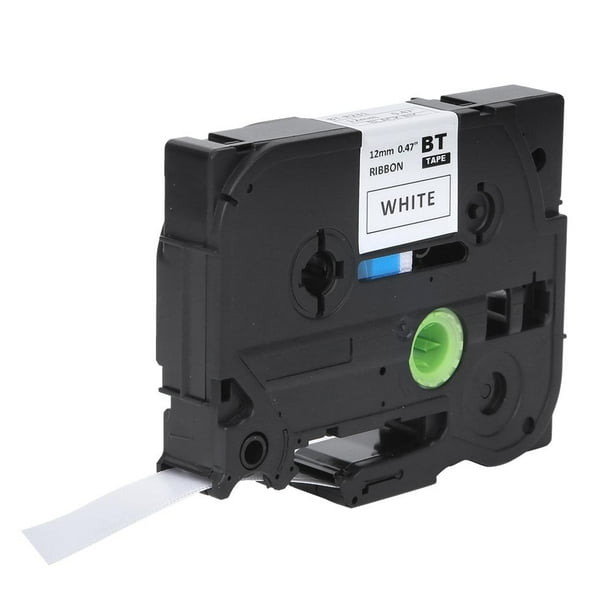 Tebru Laminated Label Tape Label Maker Tape Black on White ...