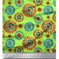 thumbnail image 1 of Soimoi Modal Satin Fabric Brush Stroke Abstract Printed Fabric 1 Yard 42 Inch Wide, 1 of 3