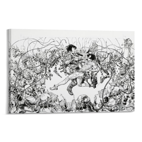 Kim Jung-Gi Korean Famous Illustration Comic Sketch Poster Art Poster (9) Picture Print Canvas Poster Wall Paint Art Posters Decor Modern Home Artworks Gift 12x18inch(30x45cm)