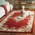 thumbnail image 3 of SAFAVIEH Aubusson Albus Medallion Area Rug, Rust/Ivory, 6' x 9', 3 of 11