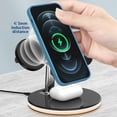 thumbnail image 4 of Bouanq School Supplies Portable Wireless Charger Magnetic Wireless Charging Station,Upgraded 3 In 1 Wireless Charger Stand With LED Light For WIreless Charger Station, 4 of 8