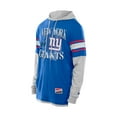 thumbnail image 2 of Men's New Era Royal New York Giants Twofer Layered Long Sleeve Hoodie T-Shirt, 2 of 5