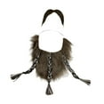 thumbnail image 2 of Bigote falso con trenzas para suministros para fiestas de cosplay, juegos de rol y accesorios de actuación, 2 of 8