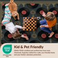 thumbnail image 4 of Design&I 5'x7' Ultra Soft Area Rug, Record Retro Disc Concentric Groove Border Soundwave Music Cd Vinyl Playful None Fluffy Washable Non Shedding for Bedroom Living Room Home Office, 4 of 7