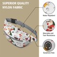 thumbnail image 5 of Fanny Pack White Christmas Santa and Gift Pattern Waist Pack Bag,Running Cross Bag,Waterproof Large Fanny Packs for Women Men for Travel Running Hiking Cycling, 5 of 6