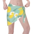 thumbnail image 3 of Disketp Lemons Women Swimsuit Cover Up Short Chiffon Summer Beach Sarong Bikini Wrap Skirt Bathing Suit, 3 of 7
