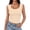 A1 Beige, variant on Women Tank Tops with Built in Bra Athletic Gum Running Tops Sleeveless Tops Sports Yoga Racerback Tank Tops Crop Tops Padded Tank Tops Scoop Neck Shelf Bra Tank Supportive Tunic Tops Black