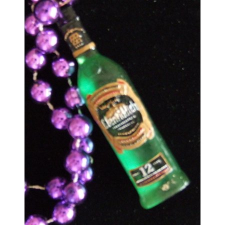 Scotch Bottle 12 Years Old Mardi Gras Bead Necklace Spring Break Cajun Carnival Festival New Orleans Beads, Colorful Authentic Premium