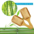 thumbnail image 2 of Hair Brush Comb Bamboo Paddle Hairbrush Massage Brush Comb -static, 2 of 7