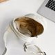 thumbnail image 3 of Bolso de mensajero para mujer Bolso de hombro de lona informal Bolso sólida grunge (blanco), 3 of 9