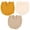 Khaki+Beige+Yellow, variant on Deago 3 Pack Muslin Baby Bibs 4-Layer Cotton Bibs Drool Teething Bibs Absorbent Breathable Soft Baby Bibs for Girls Boy