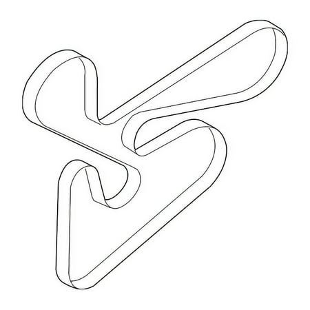 Genuine OE Mitsubishi Serpentine Belt - 1340A123 Fits select: 2011 MITSUBISHI OUTLANDER SPORT SE, 2011 MITSUBISHI LANCER ES/ES SPORT