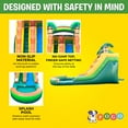 thumbnail image 5 of Pogo Crossover Inflatable Water Slide with Blower, Tropical 15 Foot Kids Waterslide, 5 of 8