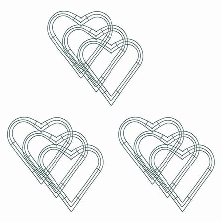 9 Pack Heart Metal Wreath 12 Inch Heart-Shaped Wire Wreath Frame for Home Wedding Valentine'S Day DIY Crafts