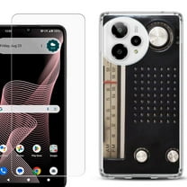Phone Case for Cricket Icon Plus 2026, with Screen Protector, by OneToughShield - Vintage Radio