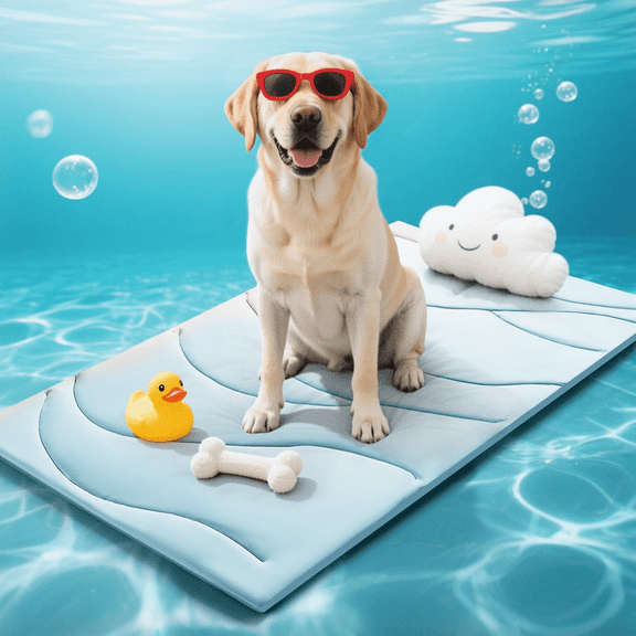 MQAAUP Pet Cooling Mat, 48“ x 28”, Thick, Durable, Double-Sided Self-Cooling Mat, Cooling Mat for Dogs, Washable Cooling Mat for Cats and Dogs