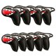 thumbnail image 1 of Eigraketly 9 piezas de cuero PU hierro Golf Club cubierta conductor lindo Animal forma cabeza cubre manga deportes al aire libre Protector Accesorios Golf Negro Eigraketly OD019616-01, 1 of 6