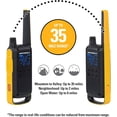 thumbnail image 2 of Motorola Solutions Talkabout T475 Extreme Radio bidireccional Negro con Amarillo Recargable Paquete de Dos, 2 of 6