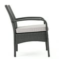 thumbnail image 5 of GDF Studio Kilburn Outdoor Wicker Club Chairs with Cushion, Set of 2, Gray and Light Gray, 5 of 6
