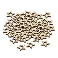 thumbnail image 2 of 100 estrellas huecas de madera sin tratar, recortes de madera versátiles para Navidad 1 cm, 2 of 9