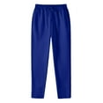 thumbnail image 4 of zaveiop Womens Straight Leg Clearance Sale Sweatpants,Winter Fleece Lined Warm Lightweight Sweatpants Casual Elastic High Waist Trousers (Blue, XL), 4 of 4