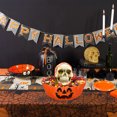 thumbnail image 4 of Shisuyan 1 Pc Halloween Elements Fruit Plate Pumpkin Lamp Pattern Salad Bowl (Orange), 4 of 8
