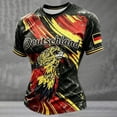 thumbnail image 2 of 2026 Soccer Game Shirts for Women National Soccer Fan Shirts with Eagle Germany Flag V Neck Short Sleeve Top Game Day Outfit XS-5XL, 2 of 4