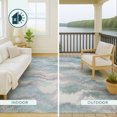 thumbnail image 4 of Addison Rugs Chantille Indoor/Outdoor Transitional Swirls Sky Machine Washable Rectangle Rug, 9' x 12', 4 of 8