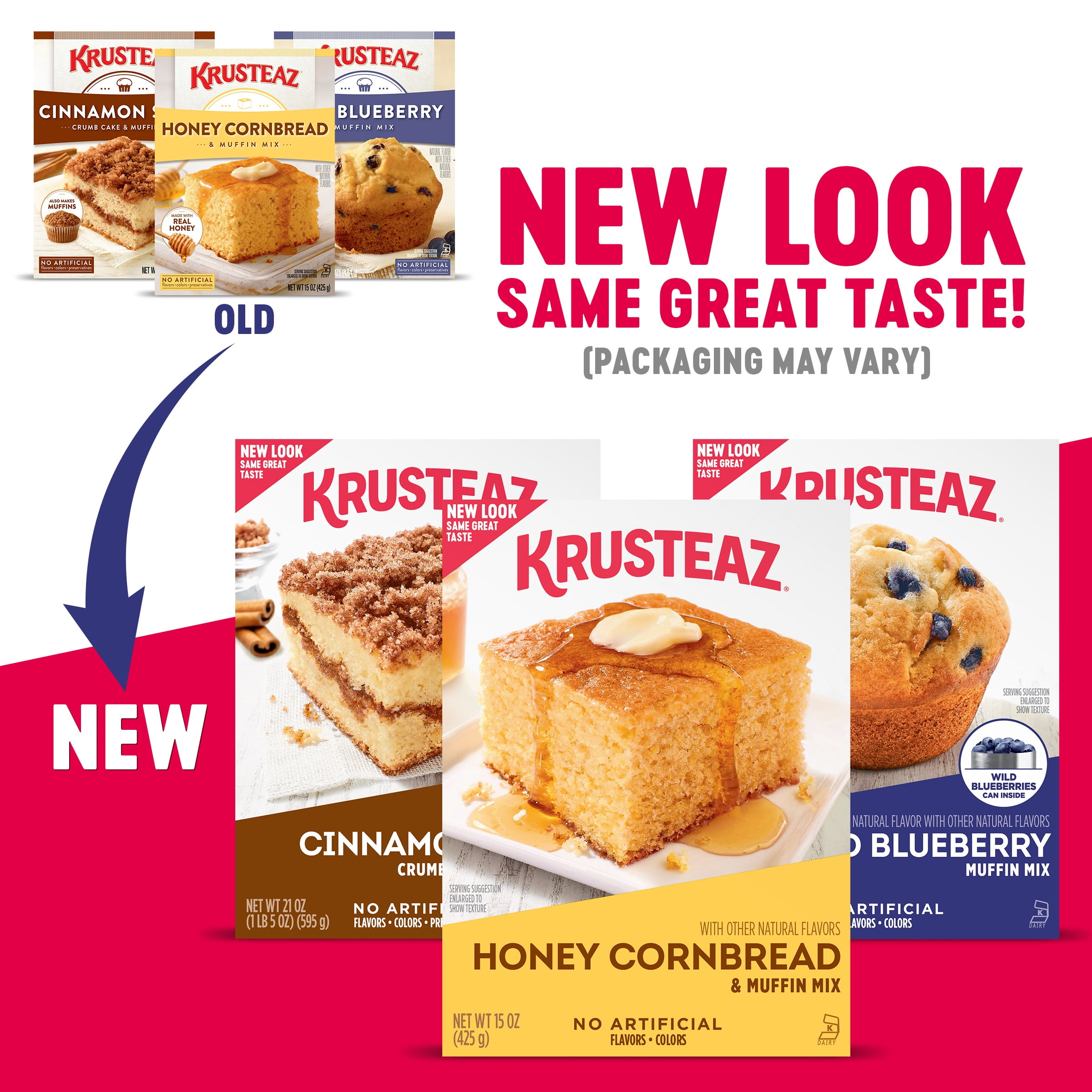 Krusteaz Chocolate Swirl Crumb Cake & Muffin Mix, Made with Cocoa, 21 oz. Box