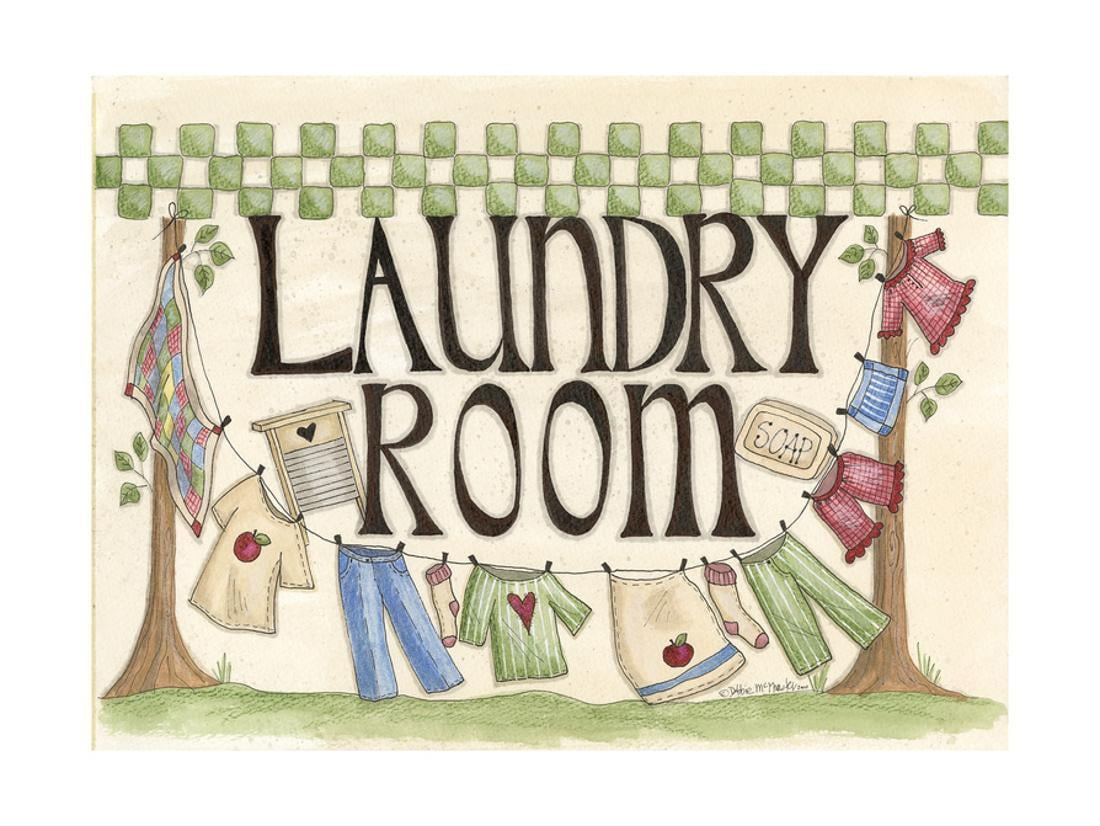 Laundry Room Print Wall Art By Debbie McMaster - Walmart.com - Walmart.com