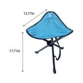thumbnail image 3 of RKZDSR Portable Folding Chair for Outdoor Activities - Plus Size Three-Legged Stool for Fishing, Camping, Travel, and Summer Picnics with Built-in Cooler Mat, 3 of 7