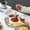 Black, variant on Veggie Tray, Porcelain Chip & Dip Serving Set Divided Serving Platter Serving Tray for Mother's Day Party, Fruits, Veggies, Candy, Snack, Dessert