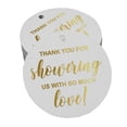 thumbnail image 1 of Inkdotpot Gold Foil Paper Hang Tags Thank You Baby/ Bridal Shower Favor Tags 100 Pieces, 1 of 7