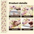 thumbnail image 5 of Boho Peel and Stick Wallpaper Soft Floral Pink Purple Yellow Blossoms Light Contact Paper 17.7in x 9.8ft Wallpaper Removable Self Adhesive Wall Paper for Girls Bedroom Nursery, 5 of 8