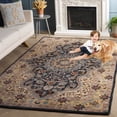 thumbnail image 3 of Safavieh Heritage Aloysius Floral Area Rug, Creme/Black, 8' x 10', 3 of 12