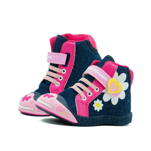 Tenis Bota Bubble Gummers Taiwan Para Niña Mezclilla/Fiusha fucsia 14