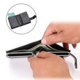thumbnail image 5 of Rfid Blocking Double Credit Card Holder 10 Cards Case Big Men Carbon Fiber Cardholder Aluminium Metal Leather Minimalist Wallet, 5 of 7
