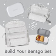 Bentgo Chill Kids Leak-Proof Lunch Box - 4-Compartment Bento Box with Built-In Ice Pack, 3.3 Cup Capacity, PFAS & BPA-Free, Microwave & Dishwasher Safe, Ideal Size for Ages 3 to 7 (Gray)