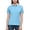 Light Blue, variant on DAFPZW Women's Golf Shirts Short Sleeve Quick Dry Stand Collared Tops Business Casual Work Tops Athletic Tennis Clothes