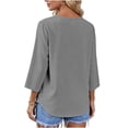 thumbnail image 5 of CAIXIA Womens 3/4 Sleeve Summer Crochet Cardigan Sweaters Lightweight Thin Open Front Kimono Cardigans, 5 of 9