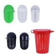 thumbnail image 3 of Osdhezcn 5Pcs Plastic Baits Bucket Fishing Baits Cage Trap Fish Lure Feeder Basket Holder, 3 of 9