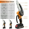 thumbnail image 3 of 6" Mini Chainsaw Cordless Handheld Electric Chain saw Brushless Motor w/2 Chains - 1*Chainsaw (1*2.0ah Battery), 3 of 12