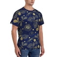 thumbnail image 2 of Vsdgher Vintage Golden Butterfly Print Men's Dry Fit Mesh Athletic Shirts Moisture Wicking Tennis T-Shirt Tops, 2 of 9
