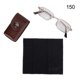 thumbnail image 2 of Stainless Steel Anti Slip Folding Reading Glasses Men Portable Eyewear Glasses for Elderly(+150 ), 2 of 5