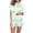 Green, variant on Tnhcen 2 Piece Cotton Pajamas for Women's PJ Set Soft Knit Short Sleeve Button Down Summer Sleepwear Loungewear S-2XL