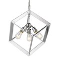 thumbnail image 1 of Golden Lighting 2083-3P CH Architecte Pendentif 3 Lumières&44; Chrome, 1 of 6